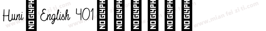 Huni_English 401字体转换